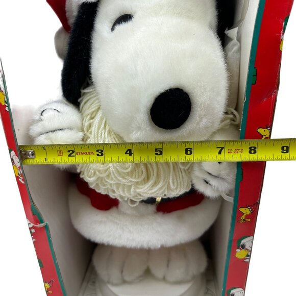 New Vtg 1997 Santas Best Snoopy Claus Holiday Decor Animated Motionette Figure - Picture 3 of 6